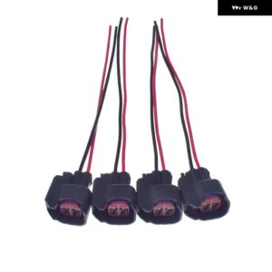 EV6 EV14 燃料 インジェクター 2ウェイコネクタ ピグテールワイヤ マスタング フォード シボレー V6 V8 S824 S-824 1P1344 WPT-1051 PT2160 - 4 PCS