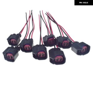 EV6 EV14 燃料 インジェクター 2ウェイコネクタ ピグテールワイヤ マスタング フォード シボレー V6 V8 S824 S-824 1P1344 WPT-1051 PT2160 - 8 pcs