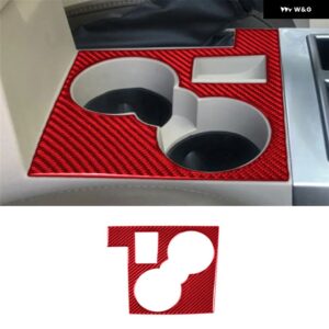 ジープ リバティ 2008 - 12 アクセサリー 車内 カーボン トリム ステッカー レッド - Type 7