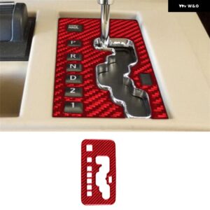 ジープ リバティ 2008 - 12 アクセサリー 車内 カーボン トリム ステッカー レッド - type 11