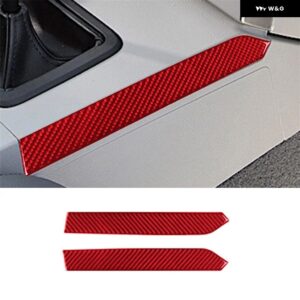 ジープ リバティ 2008 - 12 アクセサリー 車内 カーボン トリム ステッカー レッド - Type 12