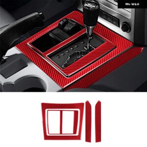 ジープ リバティ 2008 - 12 アクセサリー 車内 カーボン トリム ステッカー レッド - Type 13