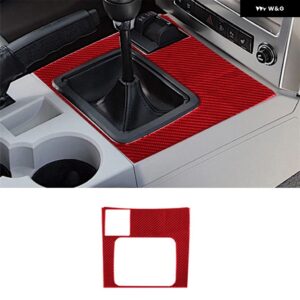 ジープ リバティ 2008 - 12 アクセサリー 車内 カーボン トリム ステッカー レッド - type 16