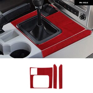 ジープ リバティ 2008 - 12 アクセサリー 車内 カーボン トリム ステッカー レッド - type 14