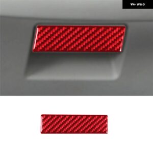 ジープ リバティ 2008 - 12 アクセサリー 車内 カーボン トリム ステッカー レッド - Type 4