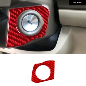 ジープ リバティ 2008 - 12 アクセサリー 車内 カーボン トリム ステッカー レッド - Type 2