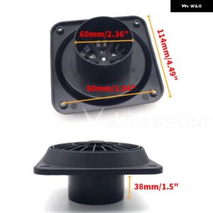 60MM 75MM 90MM 車用ディーゼルヒーターコンディショナーダクト エアベント アウトレット ファン付きブラックEBERSPACHER PROPEX車 トラック - 60mm