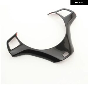 BMW 1 3シリーズ E90 E92 E93 2005-2012 X1 E84 E82 E87 ステアリングホイール パネル デコレーションカバー ステッカー アクセサリー - black