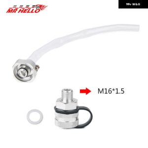 オイルドレン バルブ アルミ 合金 クイックドレン M14*1.5 M14*1.25 M12*1.25 M12*1.5 ホースアタッチメント付き - M16x1.5
