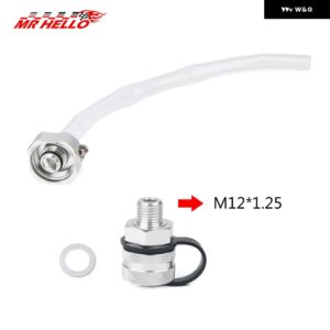 オイルドレン バルブ アルミ 合金 クイックドレン M14*1.5 M14*1.25 M12*1.25 M12*1.5 ホースアタッチメント付き - M12x1.25