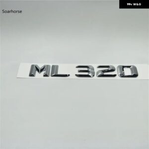 オート ステッカー W166 W164 ML55 ML63 ML250 ML280 ML300 ML320 ML350 リアテールロゴ文字 デカール バッジエンブレム - ML320