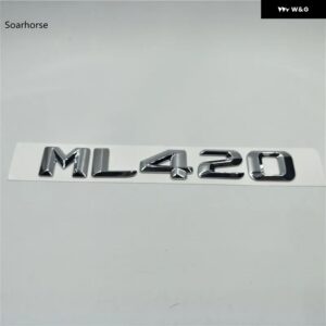 オート ステッカー W166 W164 ML55 ML63 ML250 ML280 ML300 ML320 ML350 リアテールロゴ文字 デカール バッジエンブレム - ML420