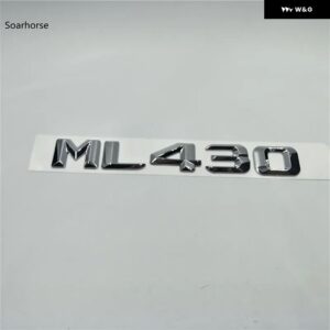 オート ステッカー W166 W164 ML55 ML63 ML250 ML280 ML300 ML320 ML350 リアテールロゴ文字 デカール バッジエンブレム - ML430
