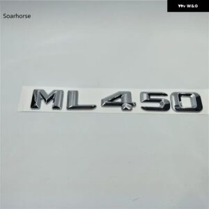 オート ステッカー W166 W164 ML55 ML63 ML250 ML280 ML300 ML320 ML350 リアテールロゴ文字 デカール バッジエンブレム - ML450