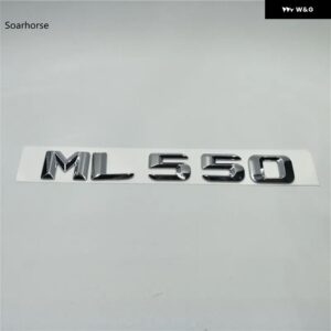 オート ステッカー W166 W164 ML55 ML63 ML250 ML280 ML300 ML320 ML350 リアテールロゴ文字 デカール バッジエンブレム - ML550