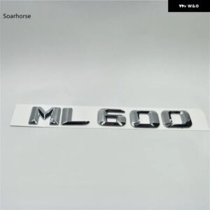 オート ステッカー W166 W164 ML55 ML63 ML250 ML280 ML300 ML320 ML350 リアテールロゴ文字 デカール バッジエンブレム - ML600