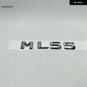 オート ステッカー W166 W164 ML55 ML63 ML250 ML280 ML300 ML320 ML350 リアテールロゴ文字 デカール バッジエンブレム - ML55