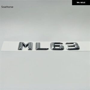 オート ステッカー W166 W164 ML55 ML63 ML250 ML280 ML300 ML320 ML350 リアテールロゴ文字 デカール バッジエンブレム - ML63