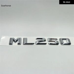 オート ステッカー W166 W164 ML55 ML63 ML250 ML280 ML300 ML320 ML350 リアテールロゴ文字 デカール バッジエンブレム - ML250