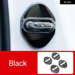 トヨタ RAV4 XA50 2019 - 24 RAV 4 ハイブリッド カードアロックバックル トリム カバー 錆アクセサリー - black