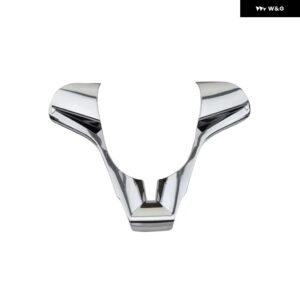 カー スタイリング トリム インテリア ステアリングホイール 装飾 ステッカー シボレー クルーズセダン ハッチバック 2009 - 2014アクセサリー - Electroplated silver