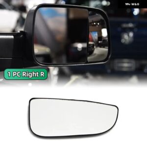 ダッジ ラム 1500 2500 3500 4500 5500 2010-2020 ヒーター付きサイドミラー ガラスドアウィングビュー 2個 - 1pc Right- Small