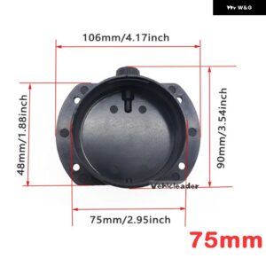 60/75/90MM WEBASTO EBERSPACHER 車用ヒーターダクトレデューサー マフラーホース チューブ コネクタ ヒーターダクト パイプ ジョイナー - 75mm