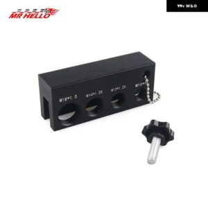 アルミ スパークプラグ ギャップツール M10*1 M14*1.25 M12*1.25 M18*1.5 スパークプラグ - black