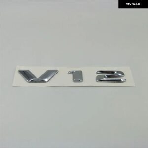 V12 エンブレムバッジ サイドフェンダー ロゴ テールリアレター ステッカー - style 2