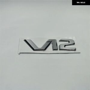 V12 エンブレムバッジ サイドフェンダー ロゴ テールリアレター ステッカー - Style 1