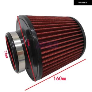 60MM 70MM エア フィルター 高フロー コールドエアインテーク 汎用 フィルター 車両用エア フィルター カーアクセサリー - 1401ID-76