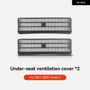 テスラ モデル3 Y ハイランド ジュニパー 2025 シート下リア エアベント カバー アンチブロック リア アウトレット グリル - MY 2021-2024