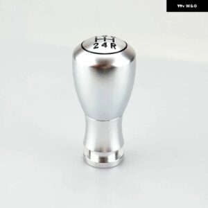 95MM 汎用 レーシング5速カーギア シフター ノブ マニュアル トランス ミッション オートマチック 合金 ギア シフト ノブ シフト レバー - Silver