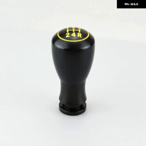 95MM 汎用 レーシング5速カーギア シフター ノブ マニュアル トランス ミッション オートマチック 合金 ギア シフト ノブ シフト レバー - black