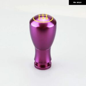 95MM 汎用 レーシング5速カーギア シフター ノブ マニュアル トランス ミッション オートマチック 合金 ギア シフト ノブ シフト レバー - purple