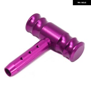 ギア シフト ノブ アルミ Tハンドル シフター カーノブ ジョイスティック スタイル ギアスティック レバー シフト ほとんどオートマチック マニュアル トラ - T style purple