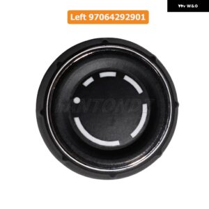 カーセンター コンソール オーディオ ボリュームノブカバー ポルシェ 718 911 カイエン パナメーラ マカン ボクスターケイマンCD コントロール スイッチ - Left