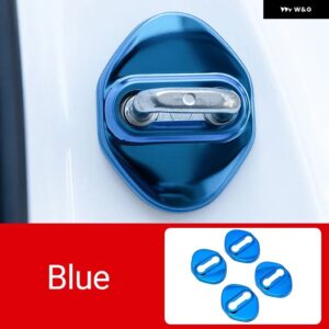 トヨタ カムリ 70 XV70 2018 - 24 ハイブリッドカードアロックバックル トリム カバー 錆アクセサリー - Blue