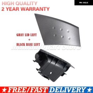 グレー インナーハンドルカバー ドアバックル ハンドカバー ドア アームレスト ベース ブラック プジョー 107 トヨタ アイゴ シトロエン C1 2005-2009 車 - left gray lid kit