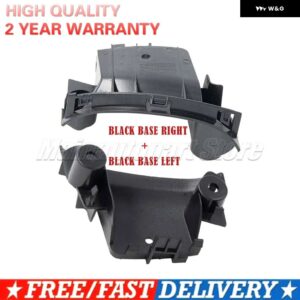 グレー インナーハンドルカバー ドアバックル ハンドカバー ドア アームレスト ベース ブラック プジョー 107 トヨタ アイゴ シトロエン C1 2005-2009 車 - black base LeftRight