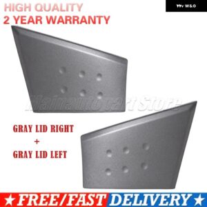 グレー インナーハンドルカバー ドアバックル ハンドカバー ドア アームレスト ベース ブラック プジョー 107 トヨタ アイゴ シトロエン C1 2005-2009 車 - gray lid left Right