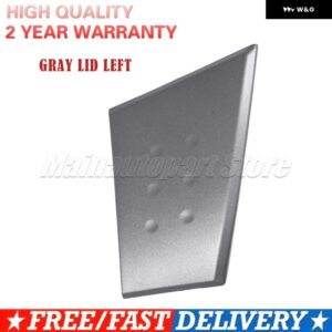 グレー インナーハンドルカバー ドアバックル ハンドカバー ドア アームレスト ベース ブラック プジョー 107 トヨタ アイゴ シトロエン C1 2005-2009 車 - gray lid left