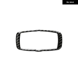 カーボン ヘッドライト スイッチ フレーム ステッカー 5シリーズ E60 E70 E71 X5 X6 2005-2011 カー スタイリング アクセサリー - black