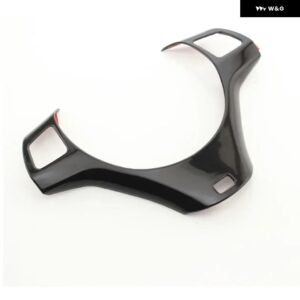 ステアリングホイール パネル デコレーションカバー ステッカー BMW 1 3シリーズ E90 E92 E93 2005-2012 E82 E87 2004-2011 X1 E84 アクセサリー - black