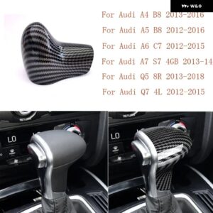 アウディ A3 A4 A5 A6 A7 Q2L Q3 Q5 Q7 SQ5 S3 S6 S7 A4L A6L 車用ギアヘッド シフト ノブカバー 装飾 カーアクセサリー - style 3