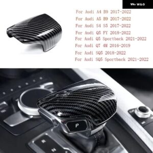 アウディ A3 A4 A5 A6 A7 Q2L Q3 Q5 Q7 SQ5 S3 S6 S7 A4L A6L 車用ギアヘッド シフト ノブカバー 装飾 カーアクセサリー - Style 1