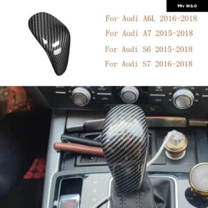 アウディ A3 A4 A5 A6 A7 Q2L Q3 Q5 Q7 SQ5 S3 S6 S7 A4L A6L 車用ギアヘッド シフト ノブカバー 装飾 カーアクセサリー - style 7