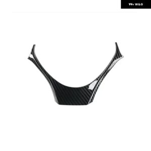 トヨタ CHR C-HR 2016-2020 ABS カー ステアリングホイール ボタン フレーム カバー トリム インテリア カーアクセサリー - carbon fiber