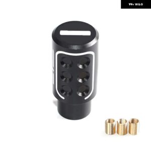 アルミヘッド ギア シフト ノブメタルギア レバー ギアスティック シフト ノブ - black white