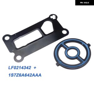 エンジン オイルクーラー シールガスケットセット マツダ 3/5スピード 6 CX7 2.0L 2.3L 2.5L 1S7Z6A642AAA LF0214700 LF02-14-342 LF0214342 - Set 2PCS